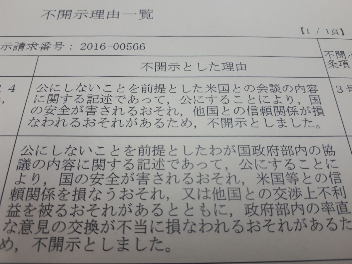 公開文書が不開示！ 外務省の噓を生んだ闇 - 藤田直央｜論座アーカイブ