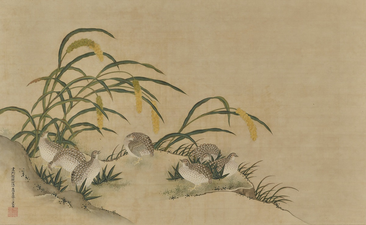 【源・hz】松平不昧公 讃 土佐光貞 自画「寿老人図」/箱付